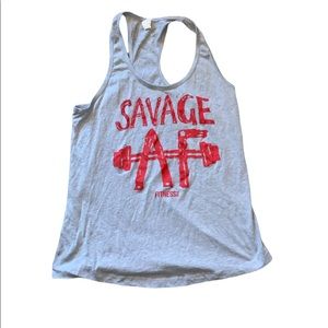 XL workout tank top Ideal T Next Level Apparel